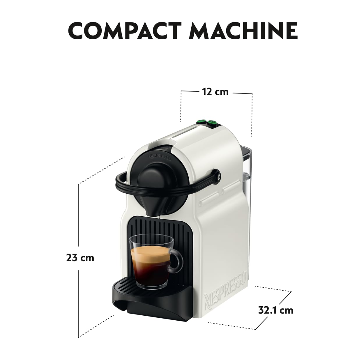 Nespresso Inissia C40 Espresso Capsule Coffee Machine, 0.7 L